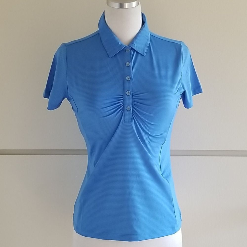 Tri Mountain Light Blue SS Women's Polo/Golf Shirt